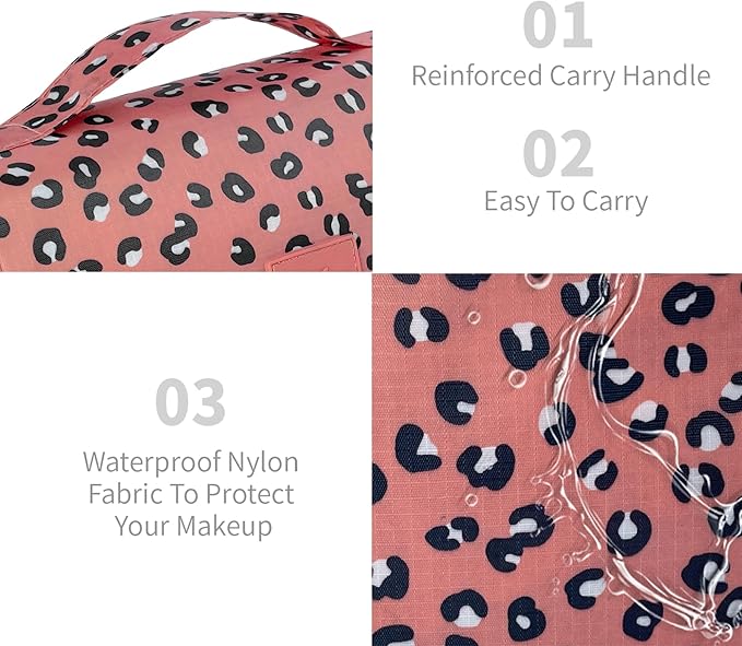 Large Capacity Toiletry Bag Travel Bag with Hanging Hook for Men and Women Waterproof Travel Cosmetic Bag Bathroom Storage Bag for Brushes Set,Full-Sized Shampoo,Accessories-Blue Stars