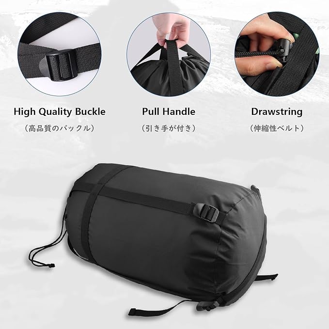 JEELAD Compression Sack Nylon Ultralight Sleeping Bag Compression Stuff Sack Space Saving Gear for Camping Hiking Backpacking Traveling
