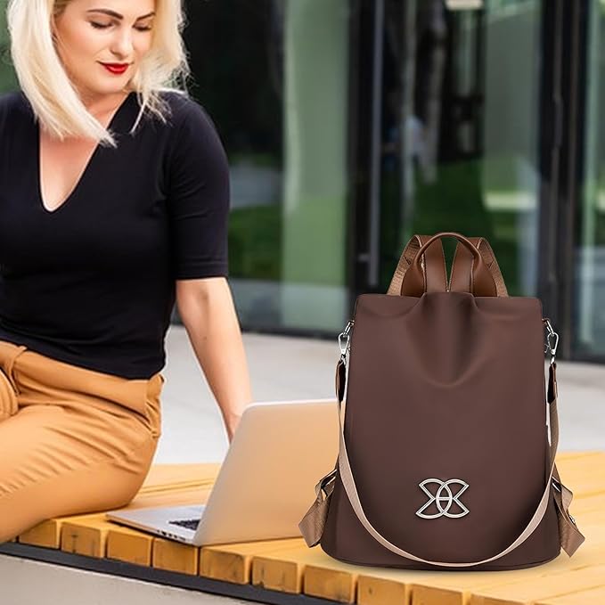 Anti-Theft Leisure Backpack | Multi-Purpose Large Capacity Lightweight Shoulder Bag | Classic Nylon Crossbodys Bags for Female Male