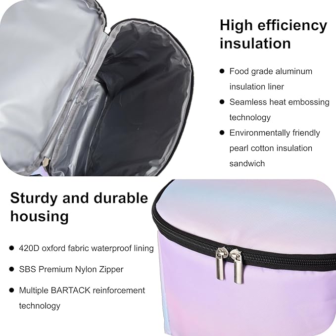 Wolka Cooler Backpack 30 Cans,Portable Backpack Coolers Insulated Leak Proof,Waterproof Soft Sided Cooler Bag for Travel,Beach,Camping,Picnic,Lunch Backpack for Women (Dream Cloud)