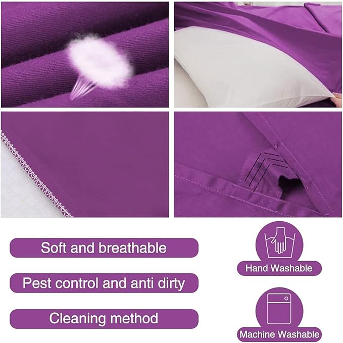 Sleeping Bag Liner Camping Travel Home Bed Sheet Lightweight Breathable Hotel Compact Sacks