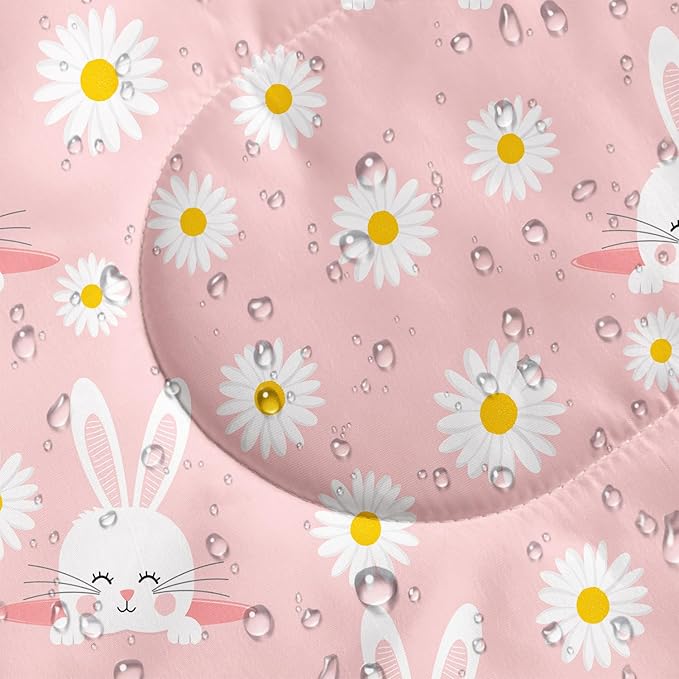 AILONEN Girls Pink Camping Sleeping Bags,Lightweight & Waterproof,3 Season Warm & Cool Weather,Cute Bow Duck Print Sleeping Bags for Kids,Girls,Adults Travelling,Outdoors