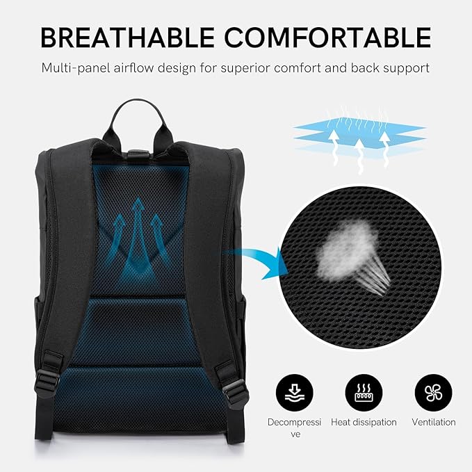 Kingsons Travel Laptop Backpack, Anti Theft Lightweight Backpacks，Waterproof Backpack Casual Daypack Computer Bag Gift