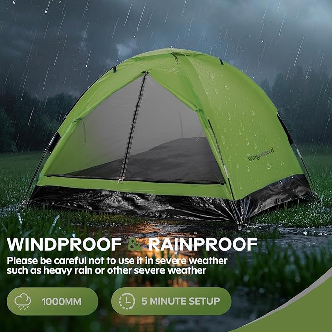 1-2 one Person Two Persons Small Camping Tents for Hiking with rainfly, Esay Set up Dome Tent with Carrying Bag,Basic Portable Camping Small Tents for Backpacking