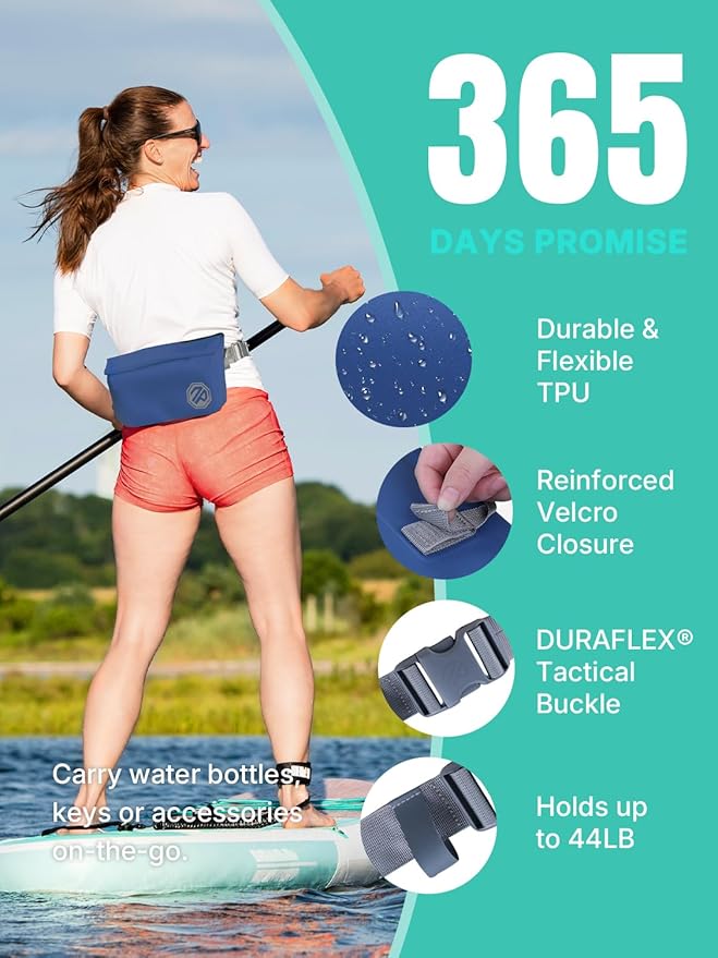 niphean IPX7 Waterproof Fanny Pack with Magnetic One-Hand Closure, Durable Waterproof Dry Bag Kayaking Accessories, Paddle Board, Beach Cruise Essentials, 2.5L Phone Pouch Dry Bags for Men & Women