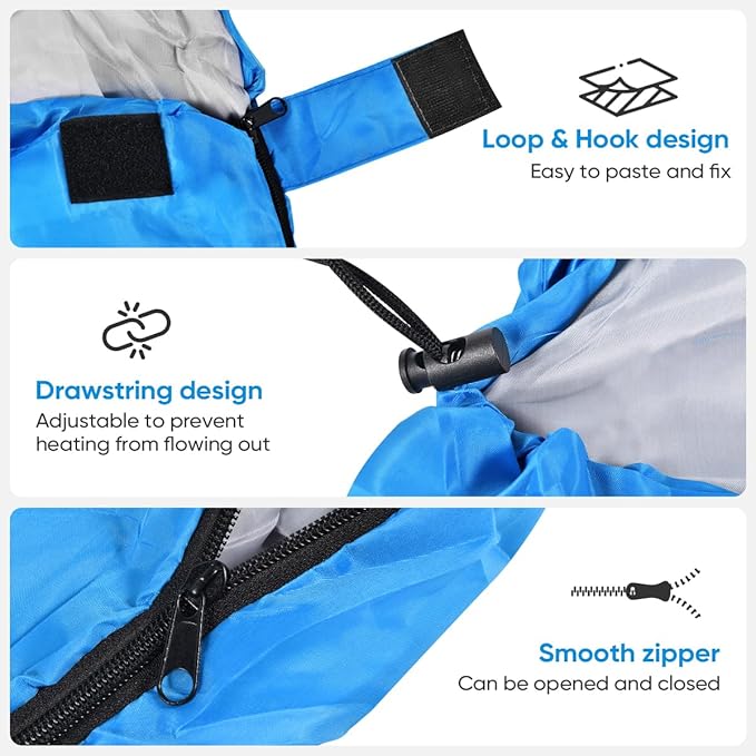 OBTANIM Sleeping Bags Portable Waterproof Camping Sleeping Bag for Adults Kids 4 Seasons Cold Weather or Warm Backpacking Hiking Mountaineering Indoor Outdoor Use
