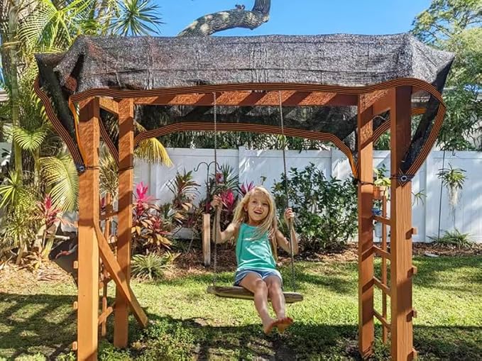 Shade Cloth - for Plants Greenhouse, 70% Sunblock Shade Sails -for Outdoor Garden Pergola Patio Lawn, Sun Protection Neting Cover for Kennel Chicken Coop Easier to Hang Plant Cover