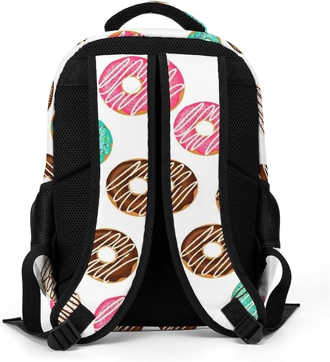 Carry On Anti Theft Laptop Backpack Sweet Donut, Large Sturdy Travel Bag with Multi Compartments for Business Weekender Hiking