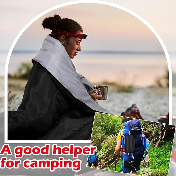 Macarrie 12 Pack Camping Sleeping Bags for Adults Bulk Cold Weather Kids Sleeping Bag Homeless Lightweight Waterproof Compression Sack for Backpacking Traveling Hiking Outdoor