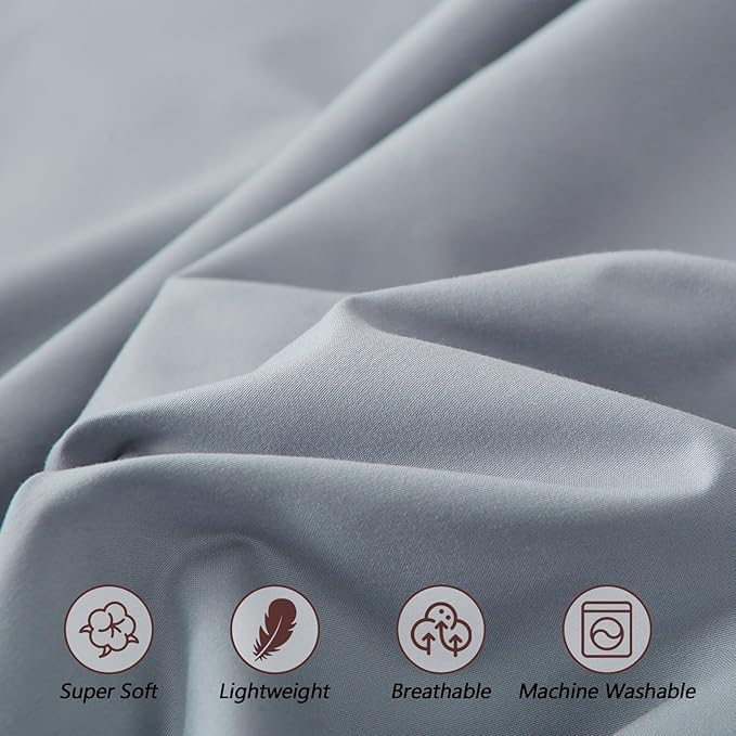 Full Fitted Sheet for Air Mattress,with 24 Inch Extra Deep Pockets,Ultra Soft Durable Breathable Bed Sheets Cover for Inflatable Air Bed,with Pump Opening,Inflate at Any Time-Gray