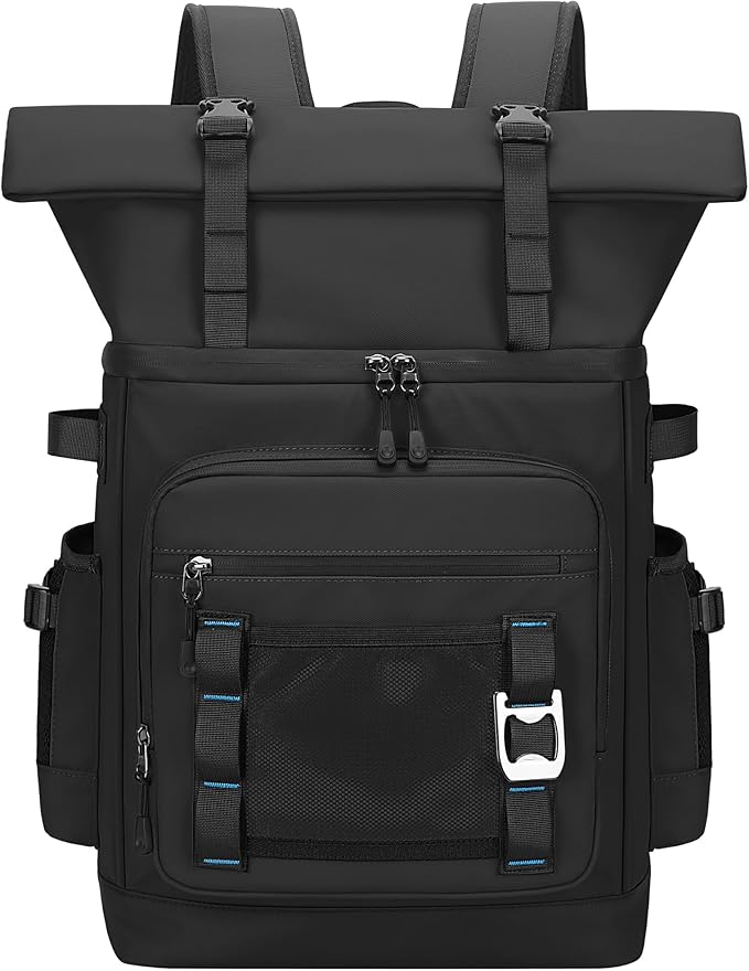 Insulated Cooler Backpack, 40L Expandable Leakproof Waterproof, Dual Compartments (23L+17L) with Expandable Upper Section, Portable for Beach Camping Picnic Travel