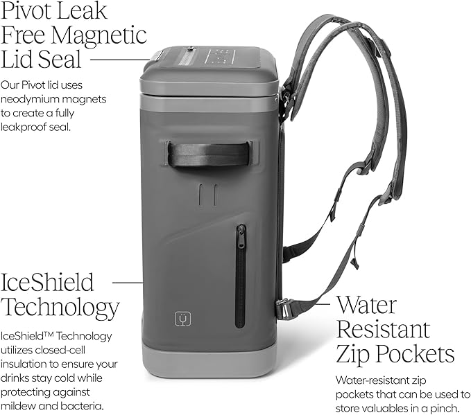 BrüMate MagPack Insulated Soft Cooler | Leakproof Zipperless Magnetic Seal, 48+ Hour Ice Retention (12, 18, 24 Can Sizes)