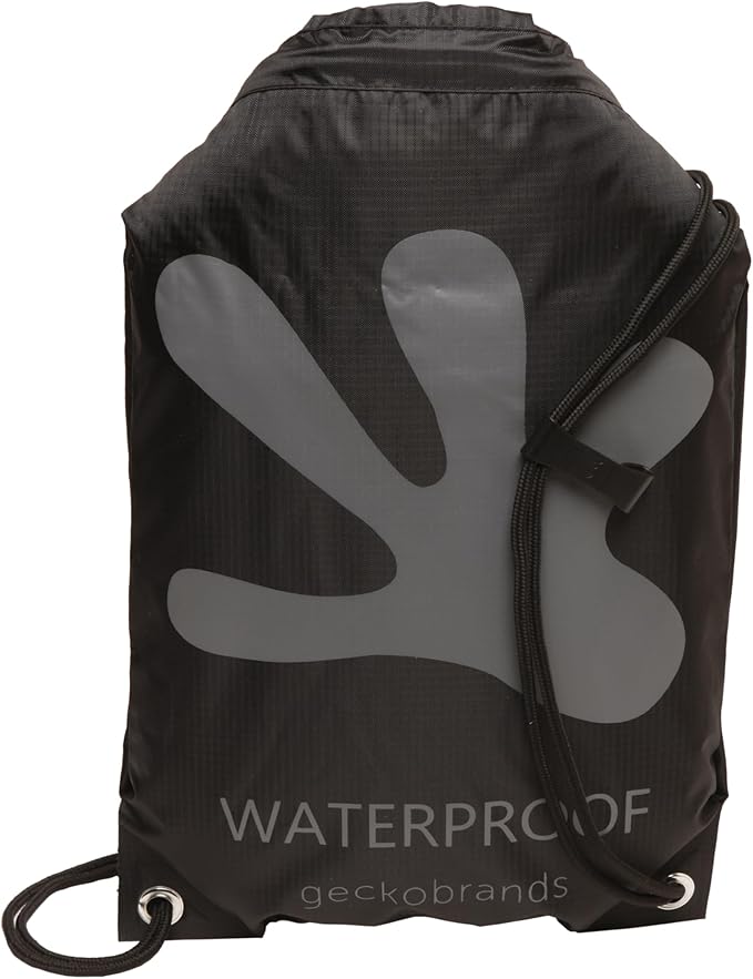 geckobrands Embark 10L Drawstring Backpack – Waterproof, Lightweight Dry Bag for Beach, Hiking, and Light Water Activities