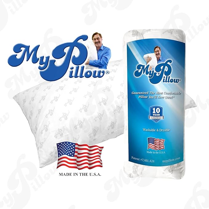 MyPillow Bedding Bed Pillows for Sleeping King Size, Set of 2, Pillow for Back, Stomach or Side Sleepers Classic Pillow [King, Medium]