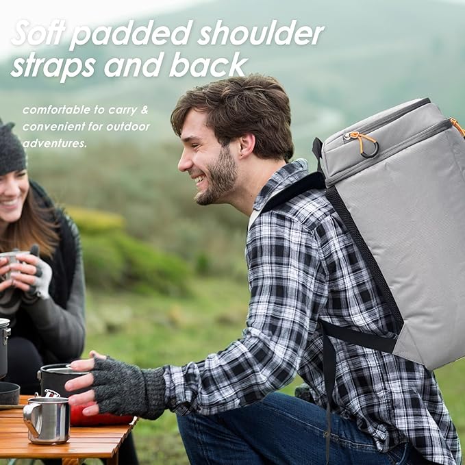 Backpack Cooler,36 Can Cooler Backpack & Portable Lightweight Backpack Coolers Insulated Leak Proof for Men and Women