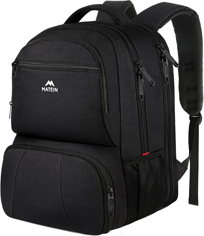 MATEIN Lunch Backpack for Men, 17 Inch Insulated Cooler Backpack with Lunch Compartment, Water Resistant Laptop Back Pack Computer Meal Prep Backpacks Mens Gifts Work Picnic College Travel