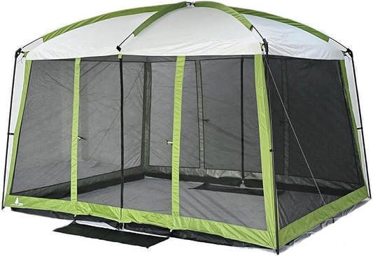 Screen House Tent, 11 x 9 x 80 inches, 3 Season Outdoor Shelter, Mesh Windows for Camping, Picnic, or Beach