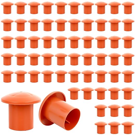 250 Pcs Rebar Caps, Size: #3-#9, Plastic Rebars Covers Caps, Mushroom Rebar Safety Cap, for Rebars Stake, Orange