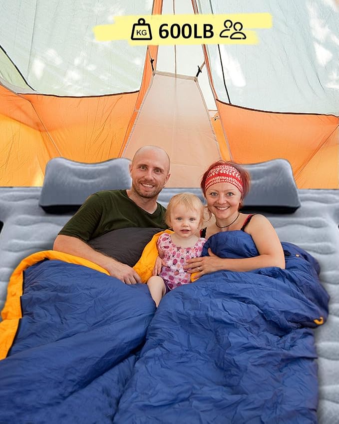 MIROZO Truck Air Mattress Inflatable Bed for 5.5-5.8ft Full Size Short Truck Beds,with Pump & Carry Bag for Outdoor Camping,Home,Tent(Grey)