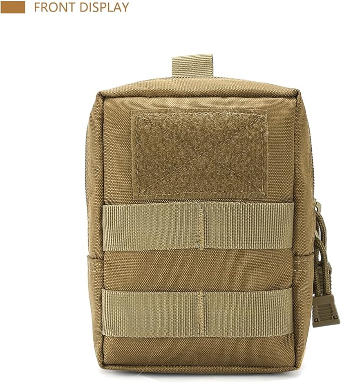 2 Pack Tactical Molle Pouch - Premium Durable Utility Bag for Military, Hiking, Camping, Hunting, EDC & Duty Belts, Backpacks and Vests