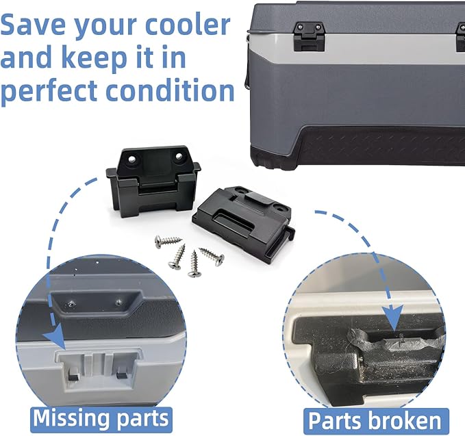 2PCS Cooler Hinges for Igloo 25, 52, 72 Qt BMX Latch Replacement Parts,Cooler Replacement Hinges (25-52-72 Qt BMX)