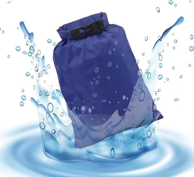 Pimoys 6 Pack Waterproof Dry Bags, Lightweight Outdoor Dry Sacks Ultimate Dry Bags for Kayaking Rafting Boating Camping (1.5L, 2.5L, 3L, 3.5L, 5L, 8L)