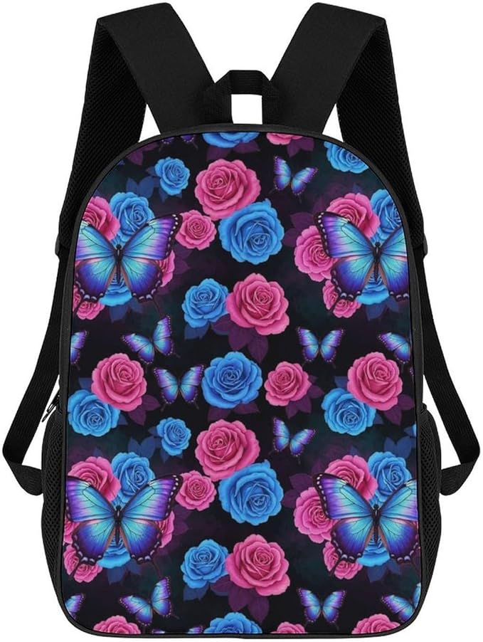 Casual College Daypack Butterfly Multipurpose Business Travel with Large Capacity Rucksack for Men Women