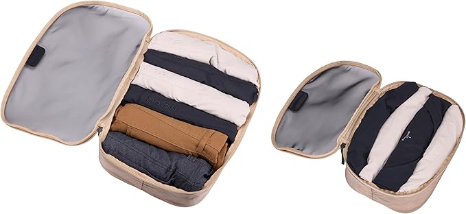 Thule Packing Cube Set, Includes Medium & Small Cubes, Transparent Fabric, Organize Clothing, Easy to Pack