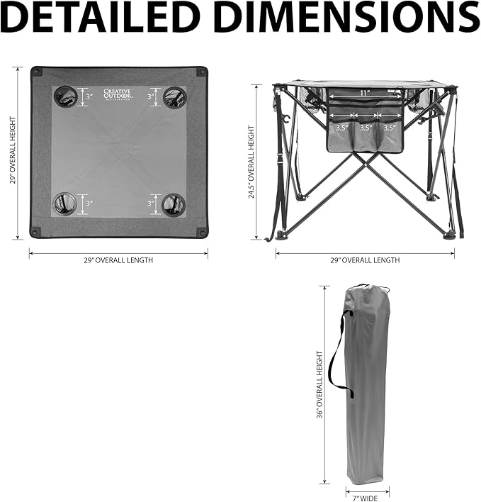 Creative Outdoor Folding Wine Table | Portable | Camping Beach Picnic & Patio