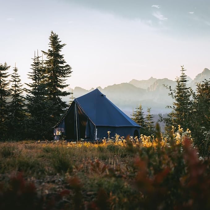 WHITEDUCK Regatta Canvas Bell Tent - w/StoveJack, Waterproof, 4 Season Luxury Camping and Glamping Yurt Tent Outdoor