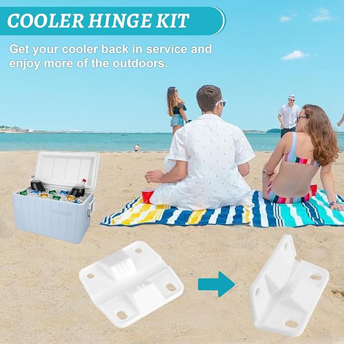 Cooler Plastic Hinges and ice Screws for Coleman Cooler Hinges Replacement