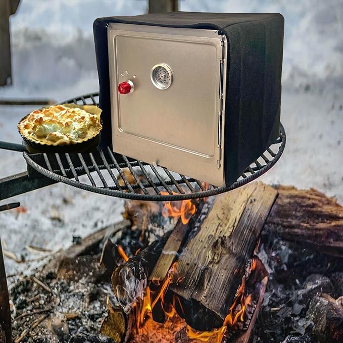 Camping Oven Cover Thermal Insulated Blanket Cover for Foldable Camp Oven- Quickly Heats Up and Maintains Temperature