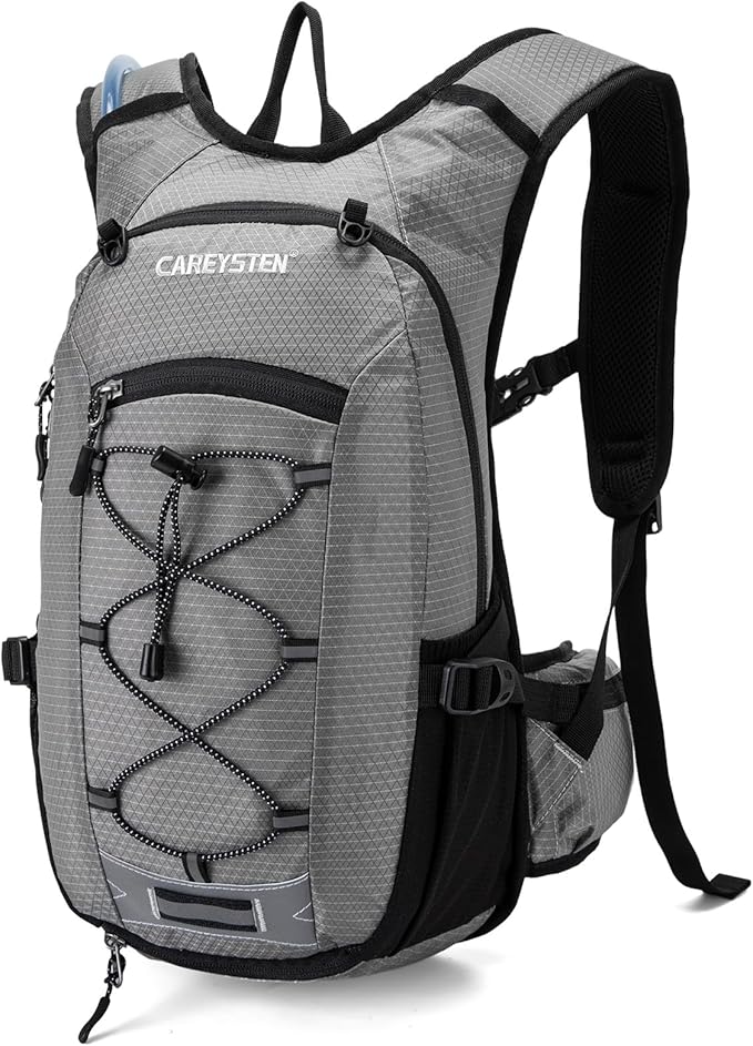 Hydration Backpack Cycling Backpack Women Running Backpack Water Backpack for Hiking Biking Backpack for Men Equipped with 2L Water Bag