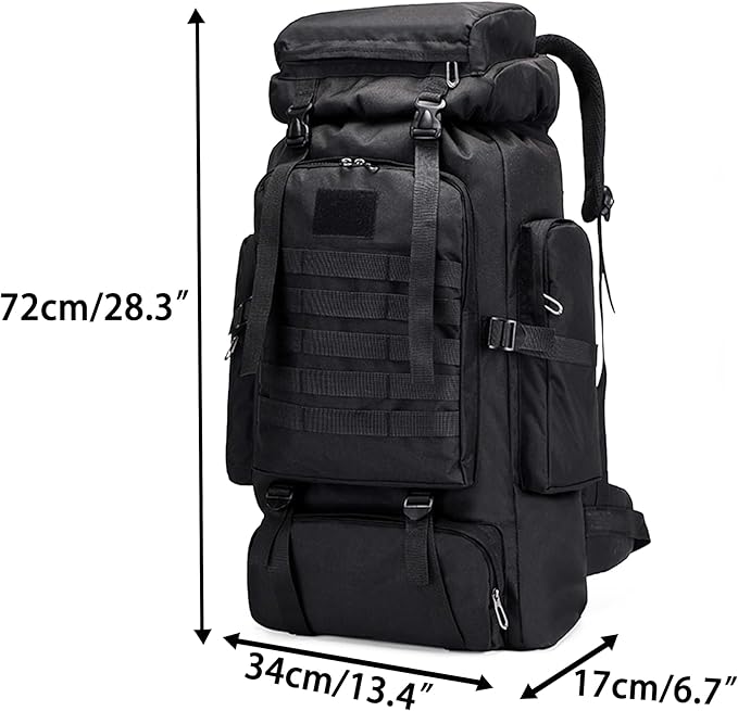 YFREAL 80L Hiking Camping Backpack,Hunting Backpack for Outdoor,Large Pack Waterproof,Tactical Backpack for Men Women