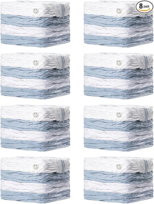 TAILI 8 Pack Vacuum Storage Bags, Jumbo Cube (31x40x15 Inch), Extra Large Vacuum Seal Bags for Comforters, Blankets, Bedding, Clothes, Closet Organization Space Saving, Clear