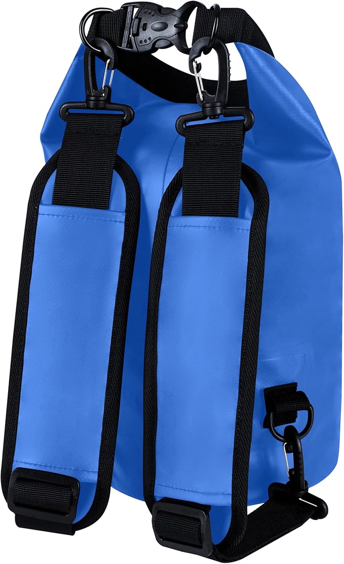 EARTH&RIVER Premium Waterproof Dry Bag Backpack, Extra Thick, Protection for All Water Activities & Camping, Floating Lightweight Dry Bag & IPX8 Waterproof Phone Case (Navy Blue, 5L)