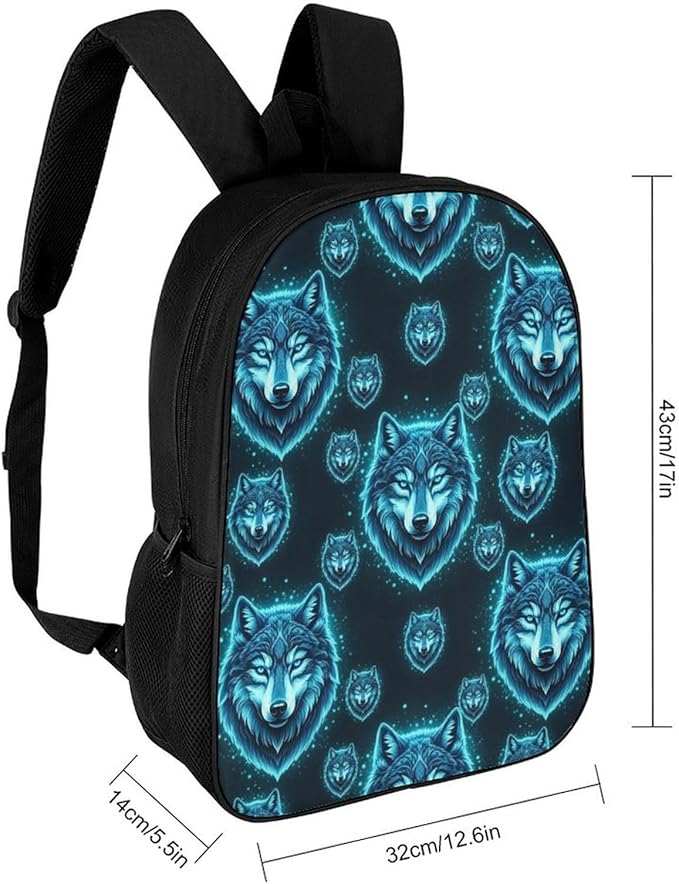 Convenient Anti-Theft Dual Shoulder Bag for Biking and Hiking Adventures, Blue Wolf, Travel Hiking Daypack