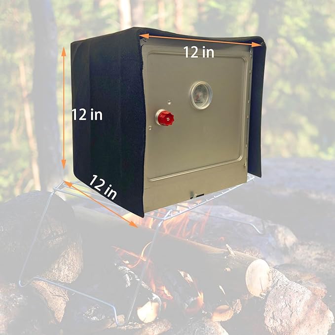 Camping Oven Cover Thermal Insulated Blanket Cover for Foldable Camp Oven- Quickly Heats Up and Maintains Temperature