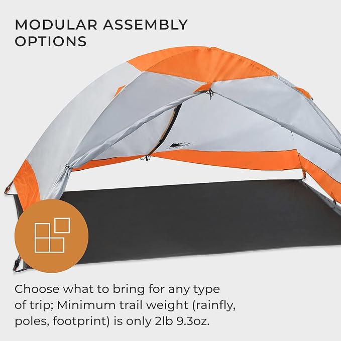 Hyke & Byke Yosemite Hiking & Backpacking Tent - 3 Season Ultralight, Waterproof Tent for Camping w/Rain Fly and Footprint - 2 Person - Lime Green