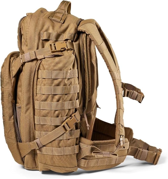 5.11 Tactical Backpack, RUSH 72 2.0 Military Survival Molle Back Pack with Laptop Compartment, Large, 55L, Style 56565ABR