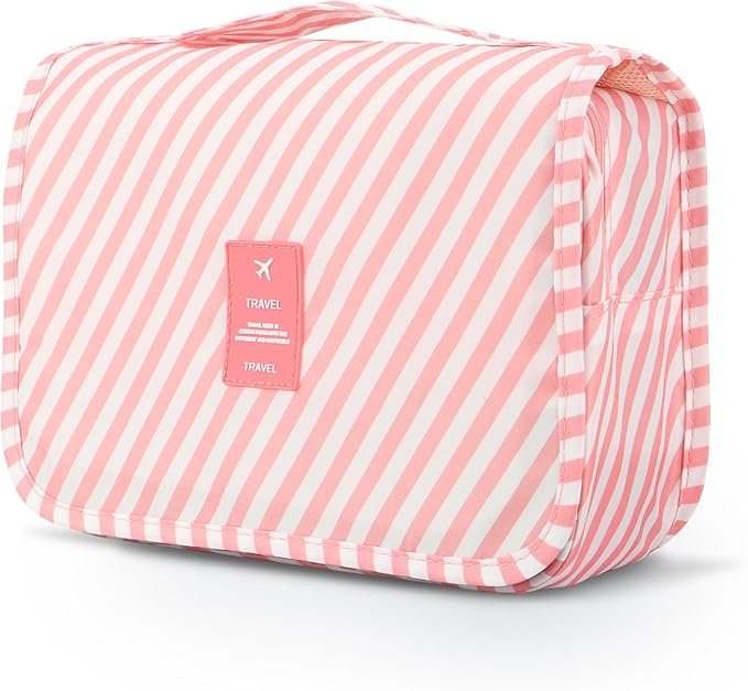 Mossio Hanging Toiletry Bag - Large Cosmetic Makeup Travel Organizer for Men & Women with Sturdy Hook
