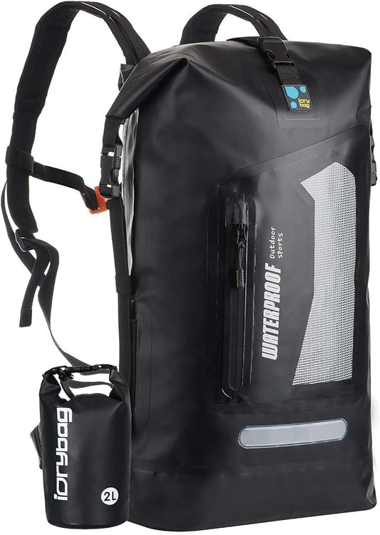 IDRYBAG Waterproof Backpack for Men 20L/30L/40L, Floating Dry Bag Kayak, Dry Backpack Hiking