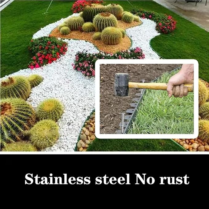 17 Pcs 6-Inch Artificial Turf Stakes, Stainless Steel Spiral Landscape Spikes, Landscape Edging Anchoring Spikes for Paver Edging, Weed Barrier, Artificial Turf Stake, Tent Stakes