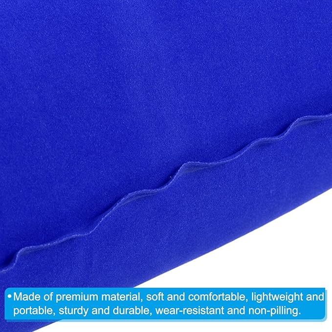 PATIKIL Inflatable Pillow, 3 Pack Squared Ultralight Camping Travel Pillow Desk Rest Neck Support for Hiking Backpacking Office, Dark Blue