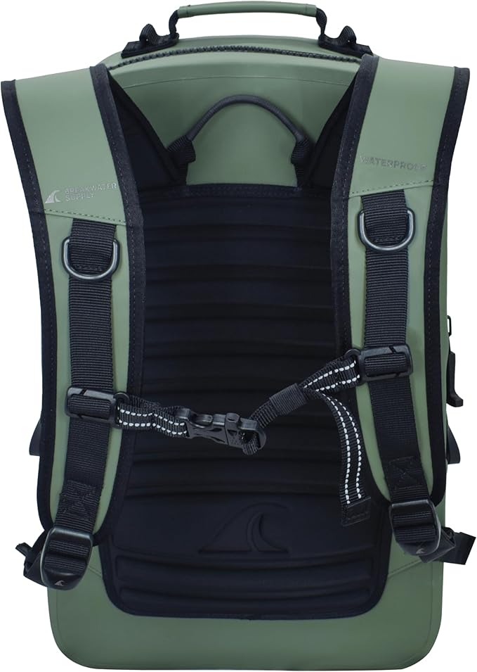 Breakwater Supply™ Fogland Waterproof IP68 Submersible Backpack with Airtight Zippers | Laptop Travel Outdoors | 25L 20L 15L | 100% Waterproof, Submersible, Airtight Zippers, Travel Outdoors
