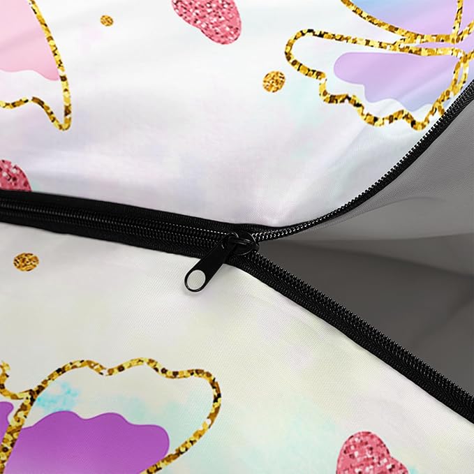 AILONEN Girls Pink Camping Sleeping Bags,Lightweight & Waterproof,3 Season Warm & Cool Weather,Cute Bow Duck Print Sleeping Bags for Kids,Girls,Adults Travelling,Outdoors