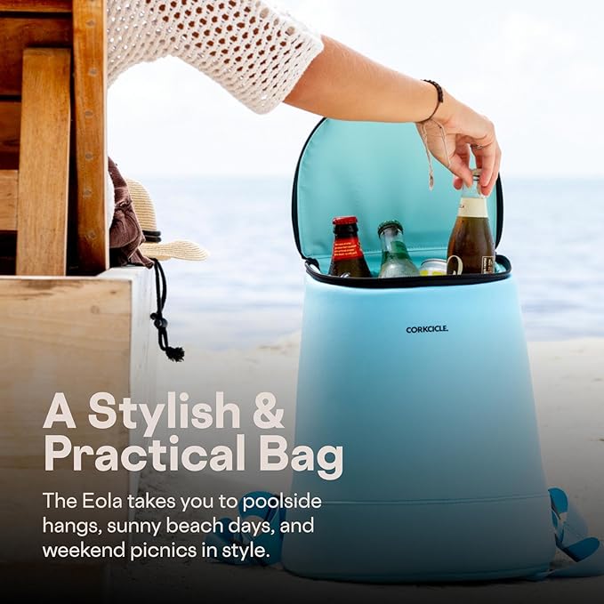 Corkcicle EOLA Cooler Backpack, Waterproof and Leak Proof Insulated Bag, Perfect for Wine, Beer, and Ice Packs