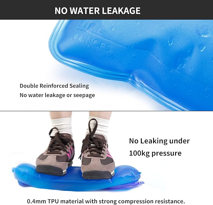 Unigear Hydration Bladder, 1.5L/2L/2.5L/3L Water Bladde Non-BPA and odorless for Backpacking, Biking, Hiking and Camping