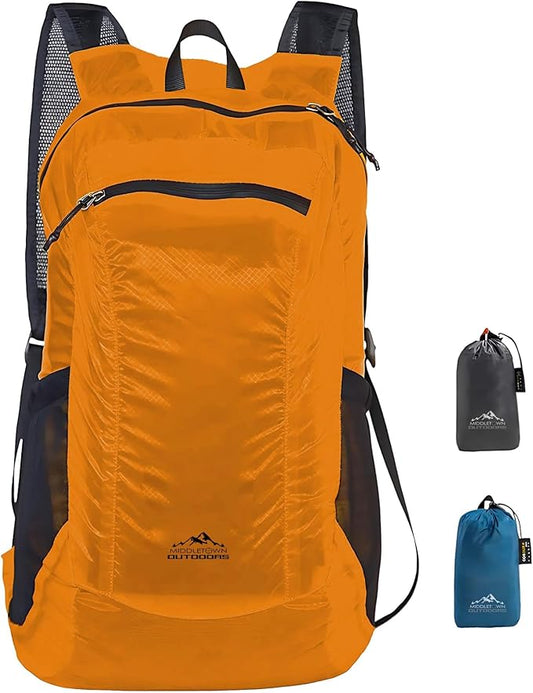Daypack Ultralight Foldable Water-Resistant Nylon Durable & Tear-Resistant, Ideal for Hiking, Camping, Travel, Compact Size Fits Pocket