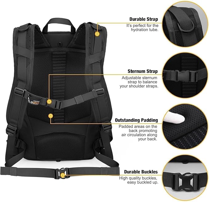 Mardingtop Small Military Tactical Backpack for Men,25L Molle Cordura Backpack for Hiking,Camping,Rucking
